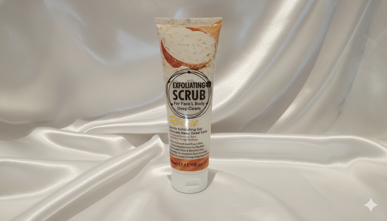 Exfoliating Scrub for face and body deep cleanse base de arroz 320 ML