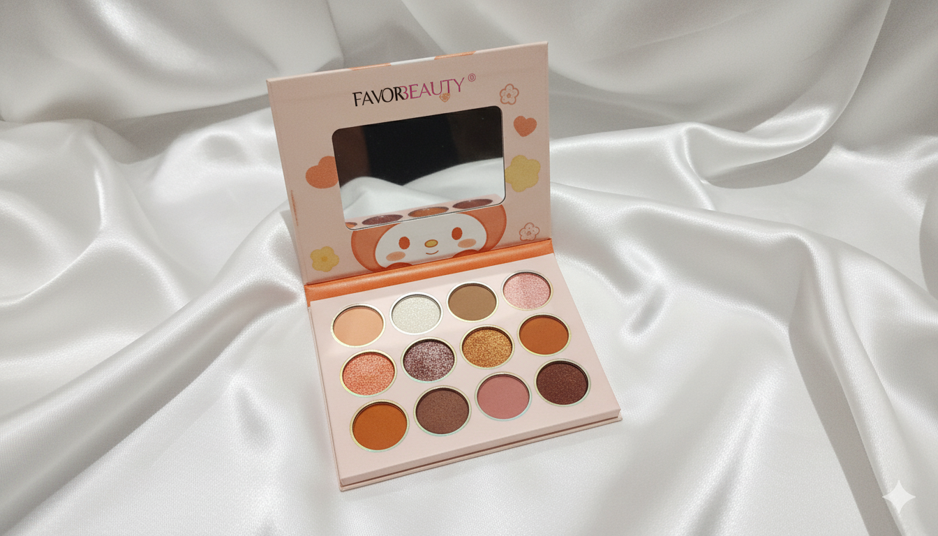 Favor Beauty Sombras Melody, Kuromi, Hello Kitty, Cinamorol 4 modelos diferentes