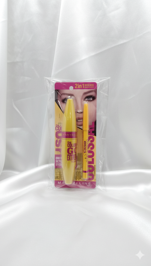 Mascara + Eyebrow Pencil Rocket Volume Express Maybelline New York