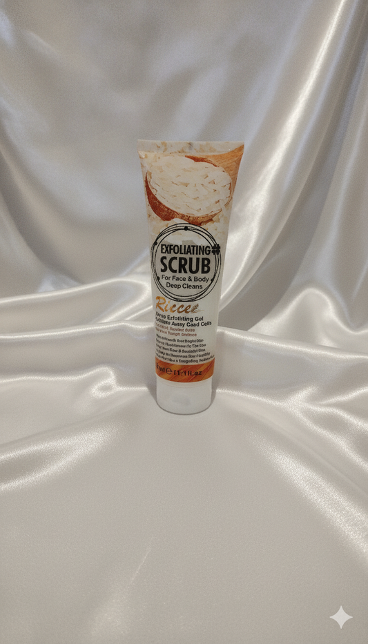 Exfoliating Scrub for face and body deep cleanse base de arroz 320 ML