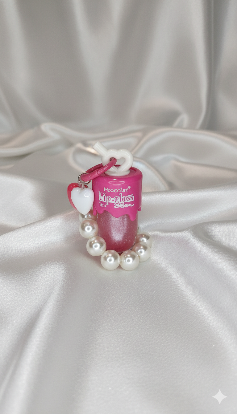Lip Gloss Glitter Color con Pulsera