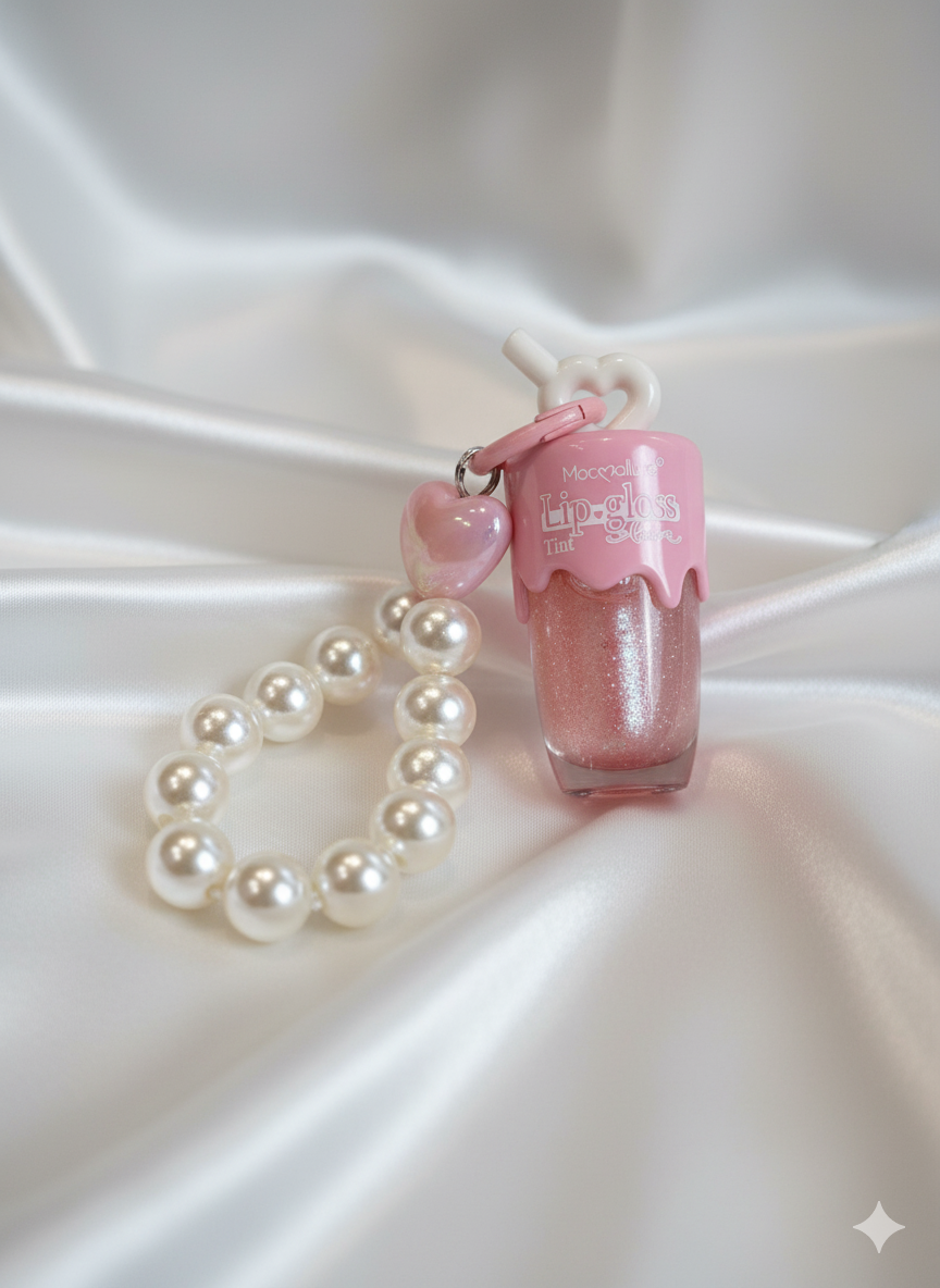 Lip Gloss Glitter Color con Pulsera