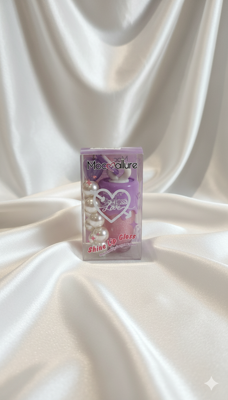 Lip Gloss Glitter Color con Pulsera