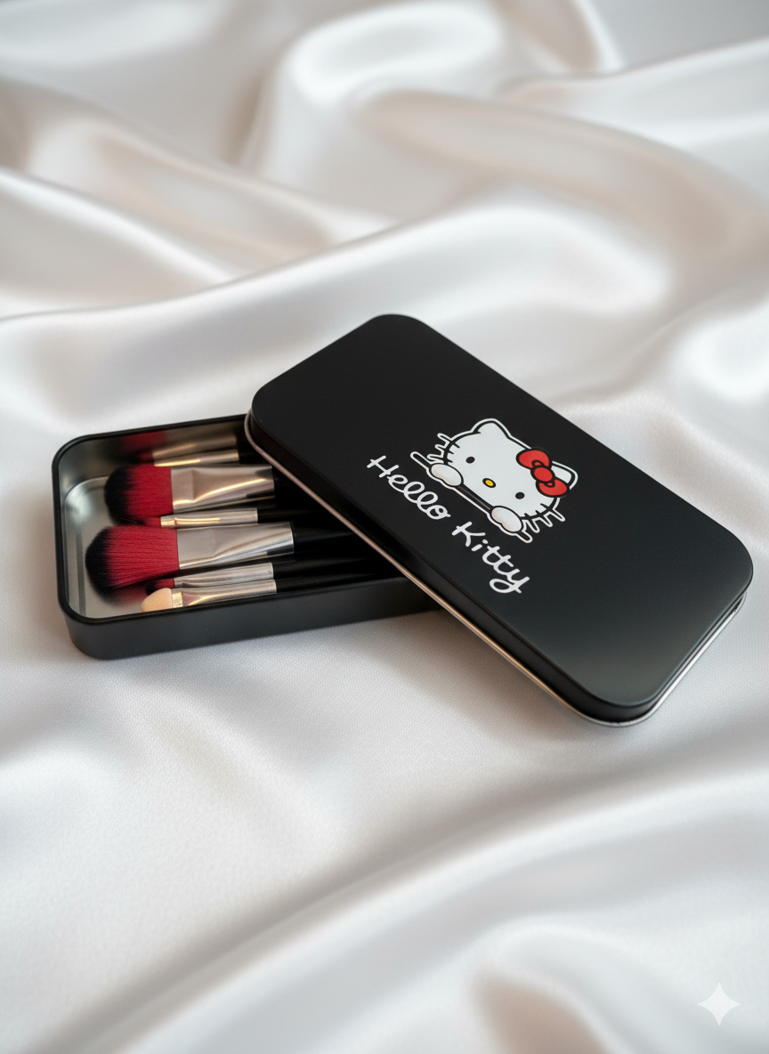 Brochas estuche Hello Kitty 8 piezas